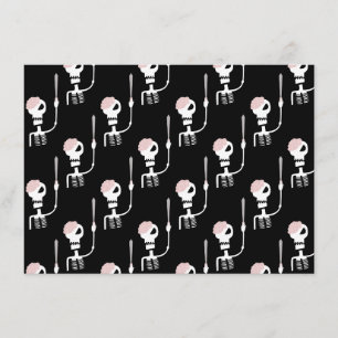 Halloween skeleton with a sword menu