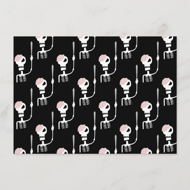 Halloween skeleton with a sword  menu (Front)