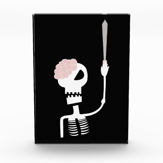 Halloween skeleton with a sword  photo block (Front)