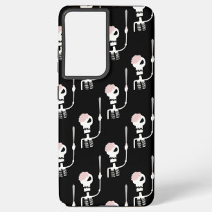 Halloween skeleton with a sword  samsung galaxy case