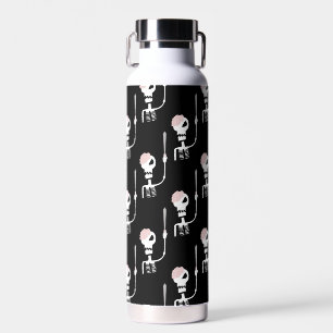 Halloween skeleton with a sword  water bottle