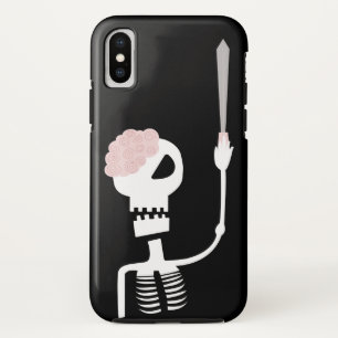 Halloween Skeleton with Sword iPhone X Case