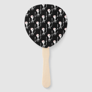 Halloween Skeleton with Sword Hand Fan