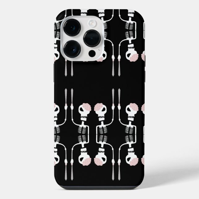 Halloween Skeleton with Sword iPhone Case (Back)