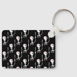 Halloween Skeleton with Sword Key Ring