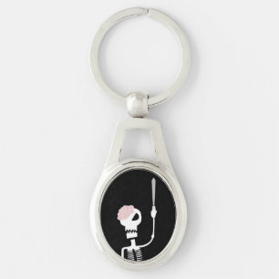 Halloween Skeleton with Sword Key Ring