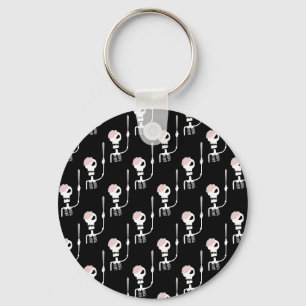 Halloween Skeleton with Sword Key Ring