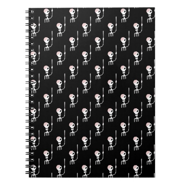 Halloween Skeleton with Sword Notebook (Front)