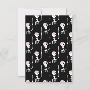 Halloween Skeleton with Sword Thank You Card