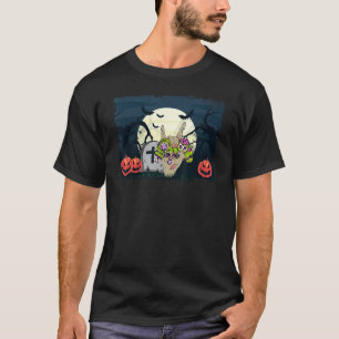 Halloween Skeleton Zombie Gamer Hand Funny Gaming T-Shirt