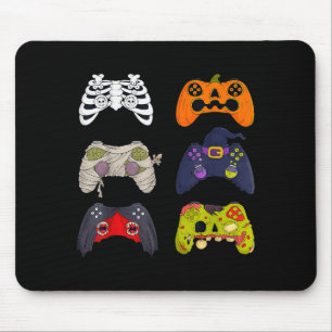 Halloween Skeleton Zombie Gaming Controllers Mouse Pad