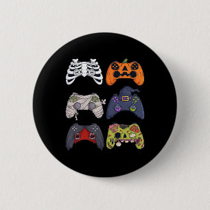 Halloween Skeleton Zombie Gaming Controllers Mummy 6 Cm Round Badge