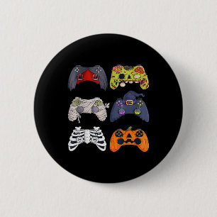 Halloween Skeleton Zombie Gaming Controllers Mummy 6 Cm Round Badge