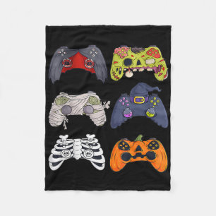 Halloween Skeleton Zombie Gaming Controllers Mummy Fleece Blanket