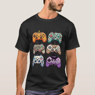 Halloween Skeleton Zombie Gaming Controllers Mummy T-Shirt