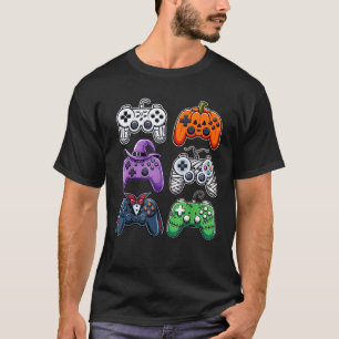 Halloween Skeleton Zombie Gaming Controllers Mummy T-Shirt