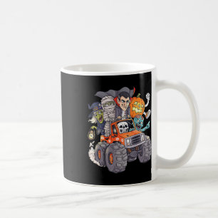 Halloween Skeleton Zombie Monster Truck Vampire Bo Coffee Mug