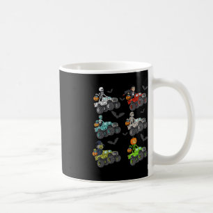 Halloween Skeleton Zombie Riding Monster Truck Vam Coffee Mug