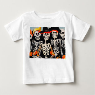 Halloween Skeletons Baby T-Shirt