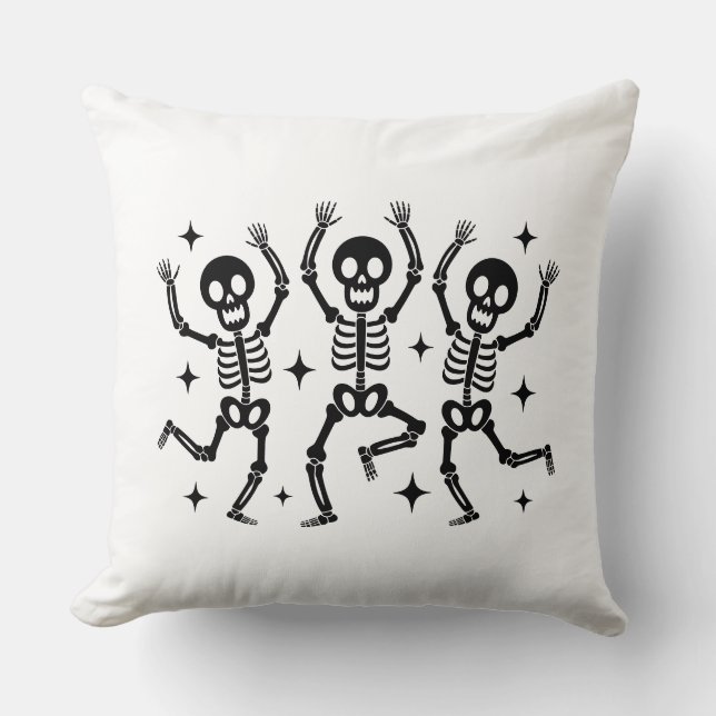 Halloween Skeletons Cushion (Front)