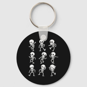 Halloween Skeletons Dancing Funny Costume Men Wome Key Ring