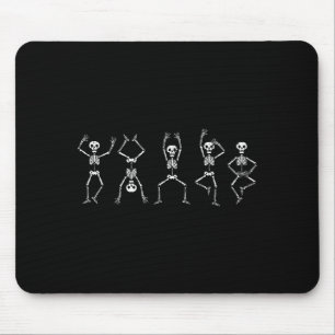 Halloween Skeletons Dancing Funny Costume Men Wome Mouse Pad