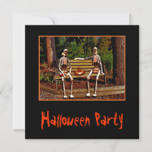 Halloween Skeletons Invitation