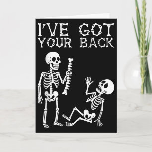 Halloween Skeletons Ive Got Your Back Costume Men Card
