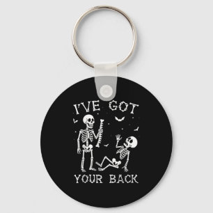 Halloween Skeletons Ive Got Your Back Costume Men  Key Ring