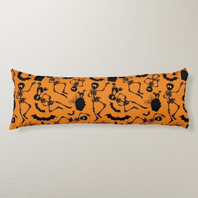 Halloween Skeletons Macabre Dance Body Cushion (Front)