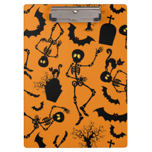 Halloween Skeletons Macabre Dance Clipboard