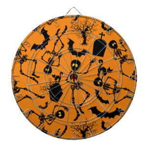 Halloween Skeletons Macabre Dance Dartboard