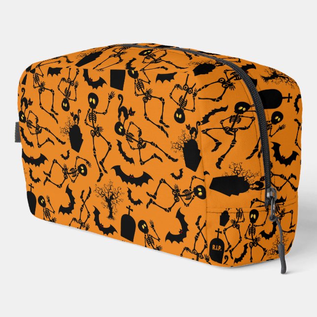 Halloween Skeletons Macabre Dance Dopp Kit (Right Corner)