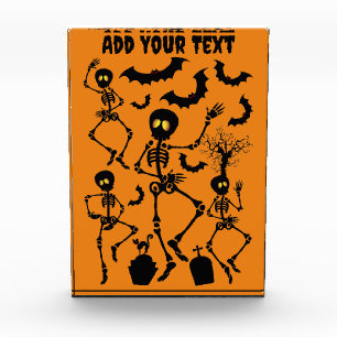 Halloween Skeletons Macabre Dance Photo Block