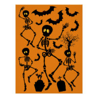 Halloween Skeletons Macabre Dance