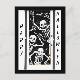 Halloween Skeletons Postcard