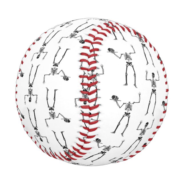 Halloween Skeletons, Trick Or Treat, Boo Baseball (Angled)