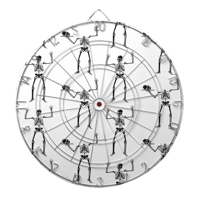 Halloween Skeletons, Trick Or Treat, Boo Dartboard (Front)