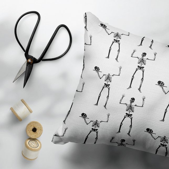 Halloween Skeletons, Trick Or Treat, Boo Decorative Cushion (Creator Uploaded)