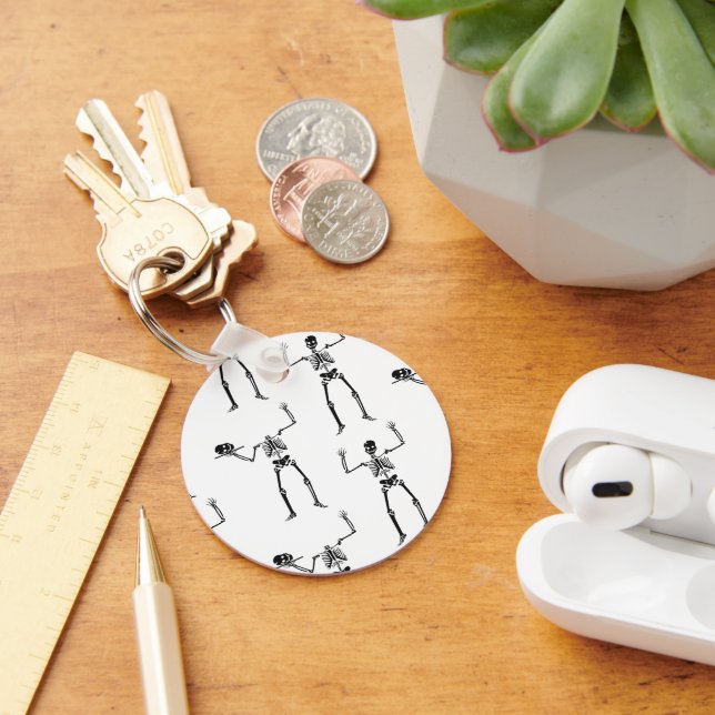 Halloween Skeletons, Trick Or Treat, Boo Key Ring (Desk)