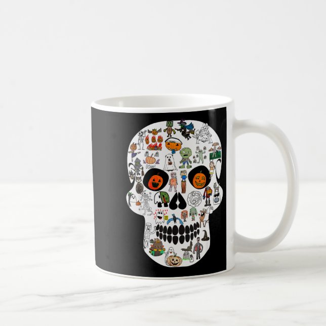 Halloween Skull 2025  Coffee Mug (Right)