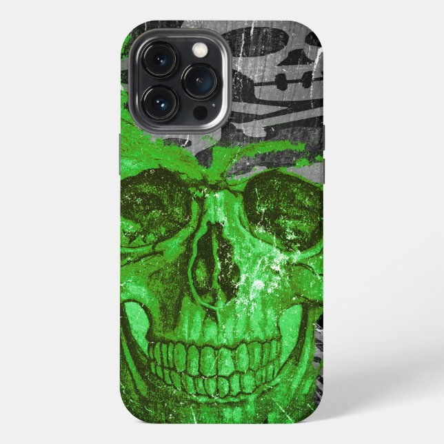 Halloween Skull #4 iPhone Case (Back)