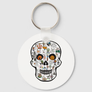 Halloween Skull 67 2025 Key Ring