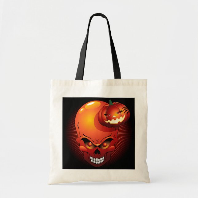 Halloween Skull and Pumpkin Bag (Front)