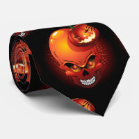 Halloween Skull and Pumpkin  