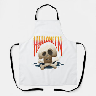 HALLOWEEN SKULL APRON