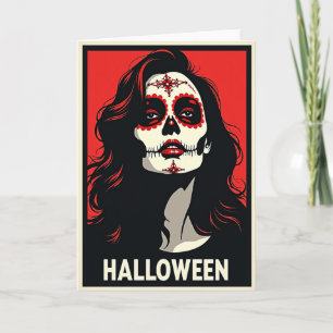 Halloween Skull Beauty Card