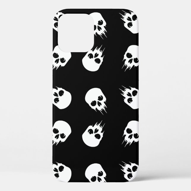 halloween skull black white skeleton Case-Mate iPhone case (Back)