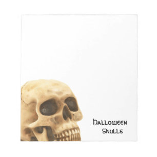 Halloween Skull Bone Notepad