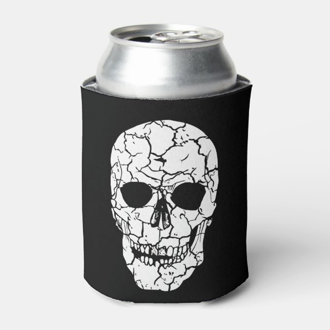 Halloween skull  can cooler (Can Front)